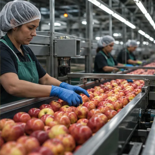 Harvest produce sorting line