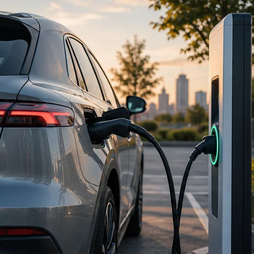 Electric car charging station
