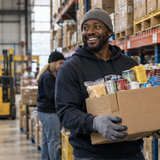 Food bank warehouse