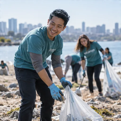 Volunteer event outdoors